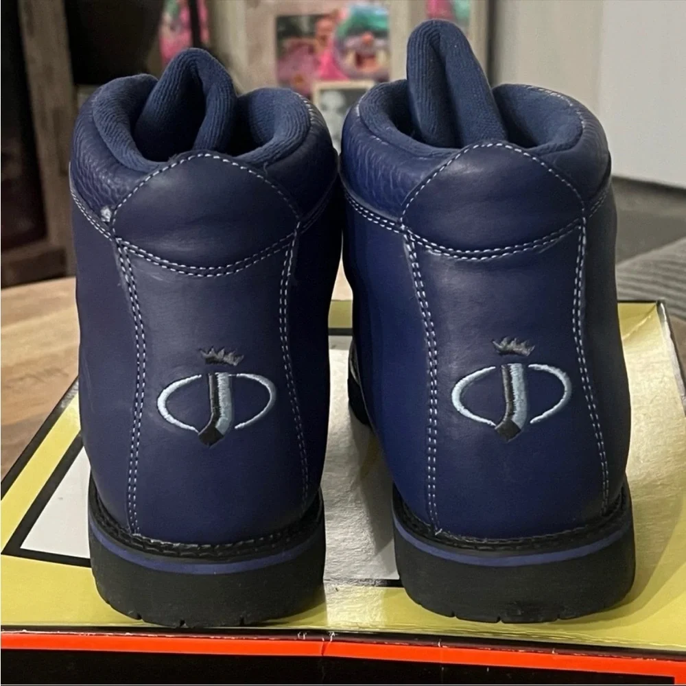 LL Cool J Najee Kilimanjaro Mid Leather Boots Black Sz 10. Rare Rap Legend NIB - Picture 6 of 13